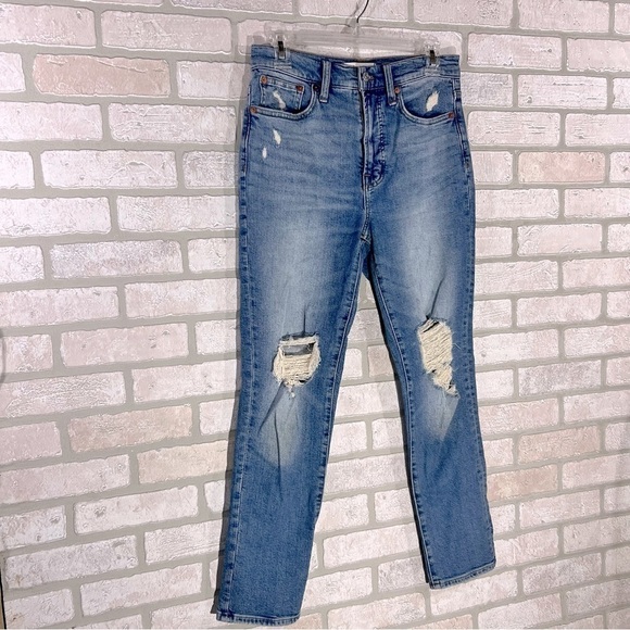Madewell The Perfect Vintage Distressed Jeans in Denman Wash Size 26 - Picture 6 of 12